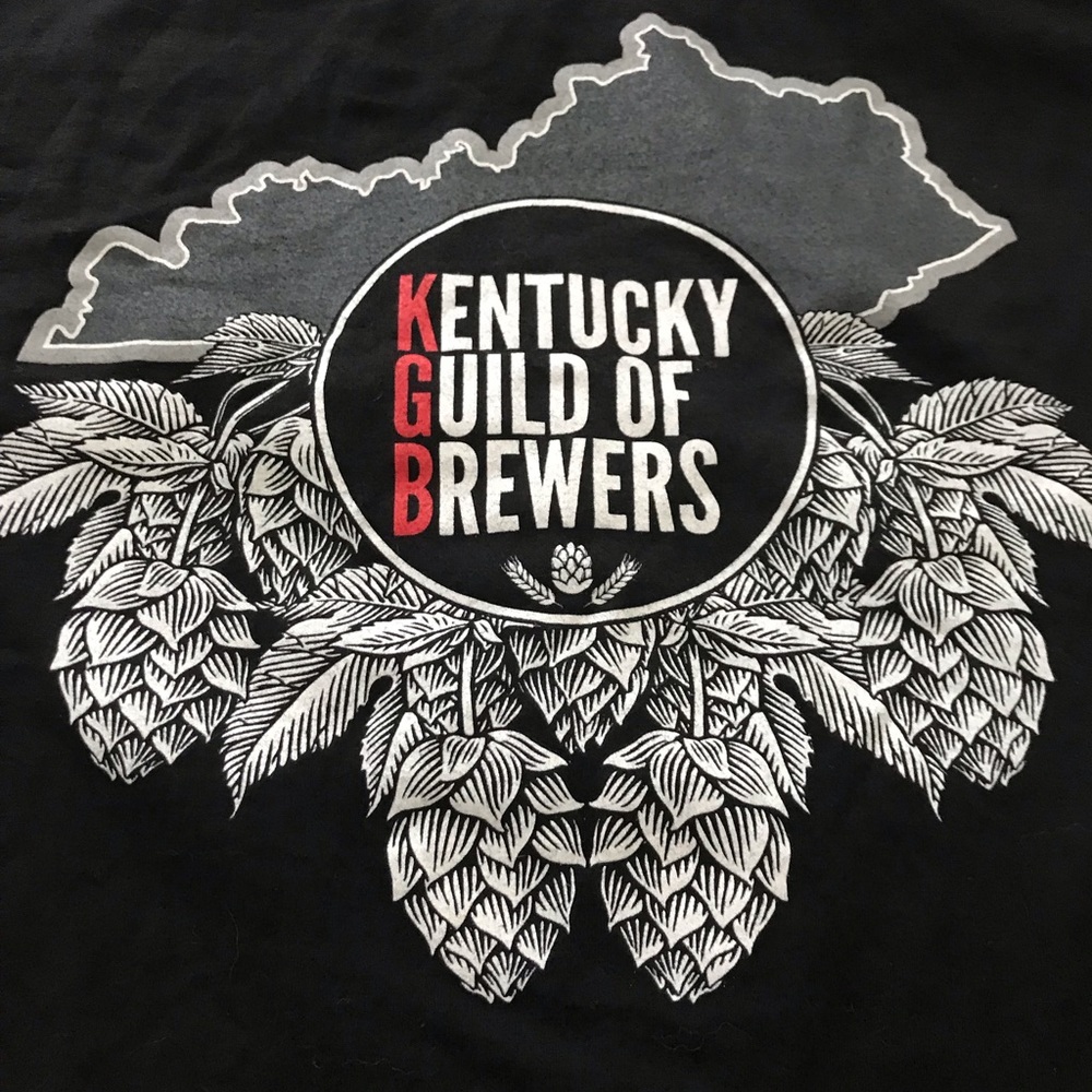 Kentucky Guild of Brewers Large Black Tee - Picture 2 of 3
